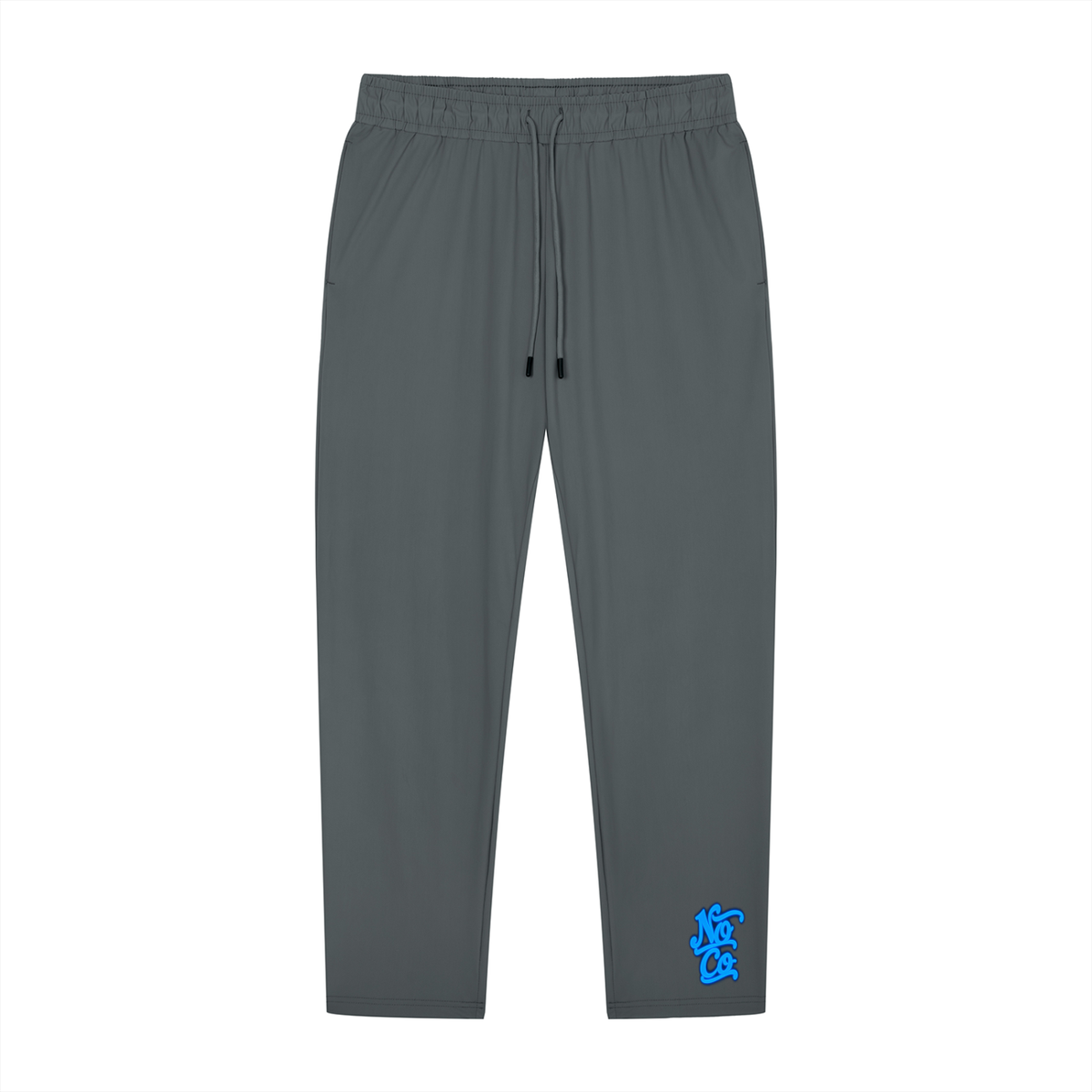 No Co. Blue Script Track Pants