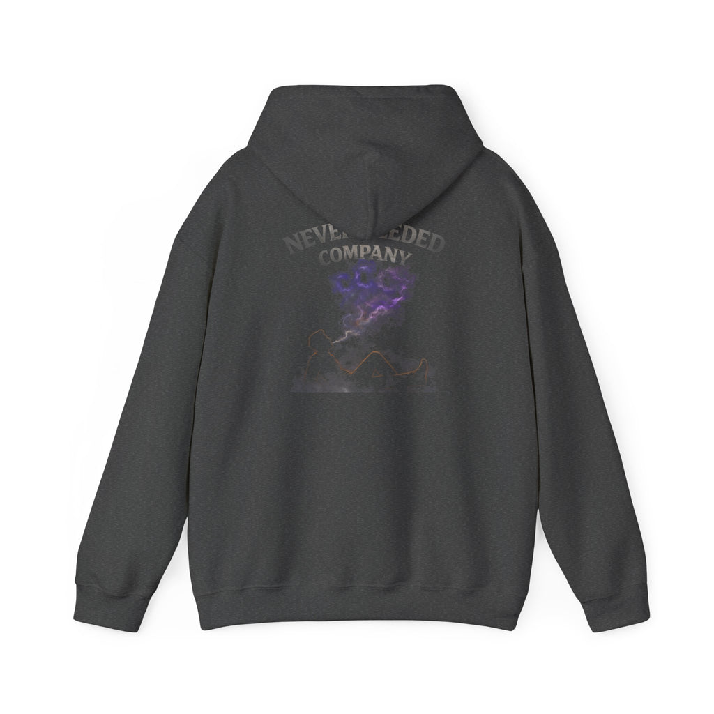 Never Needed Company – Smoke Hoodie (Purple Edition)