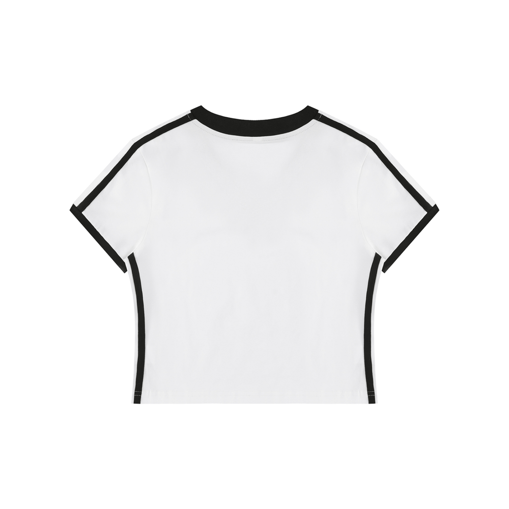 Never Needed V-Neck Crop Tee | No Co.