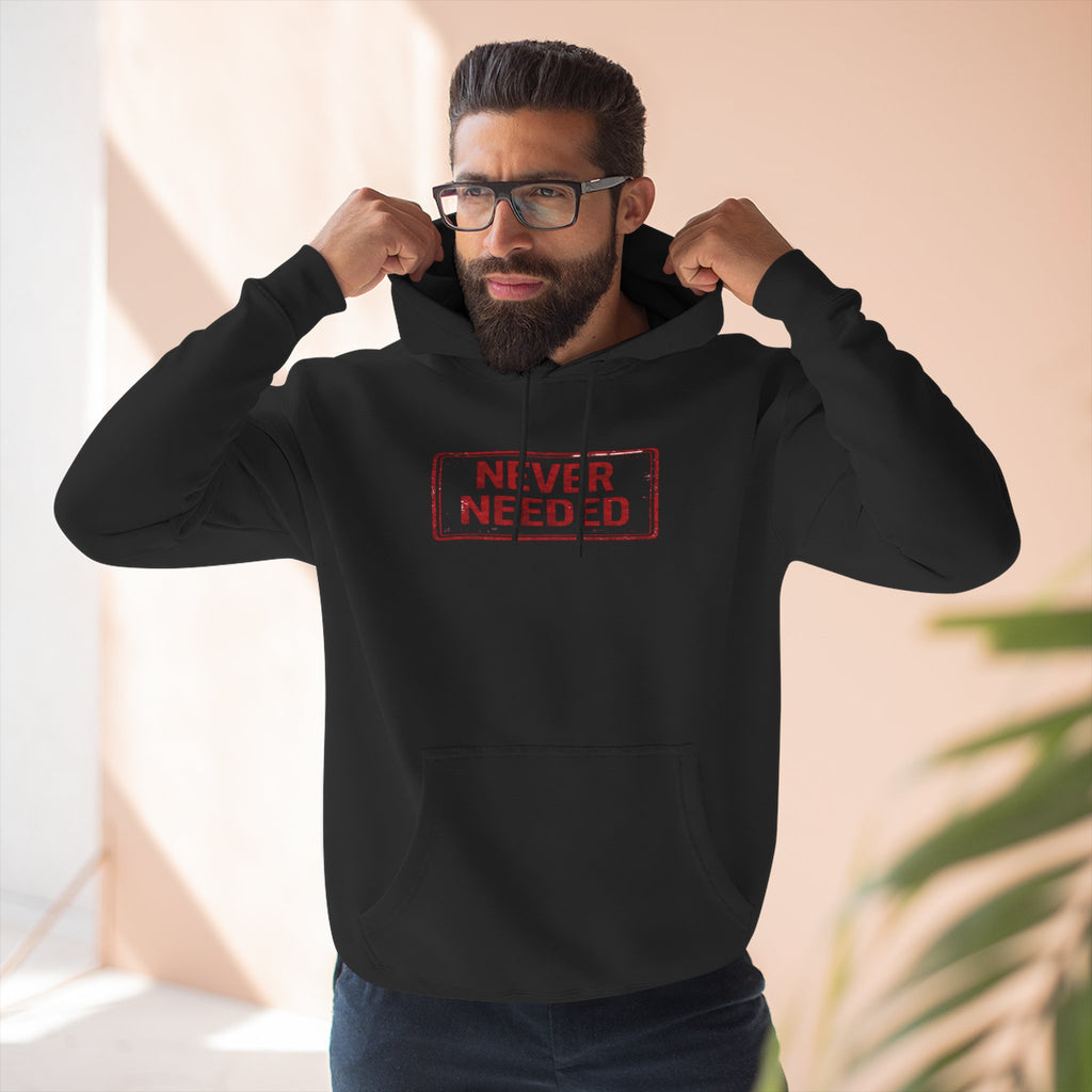Never Needed Stamp Hoodie — Drop 01