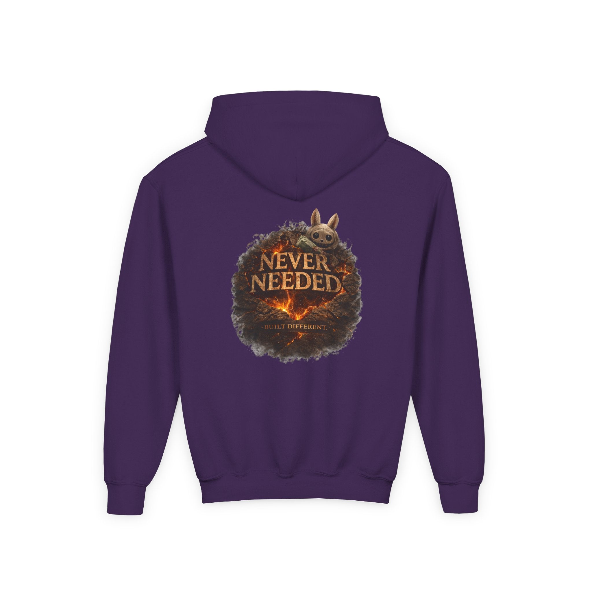 Never Needed “Built Different” Back Graphic Hoodie