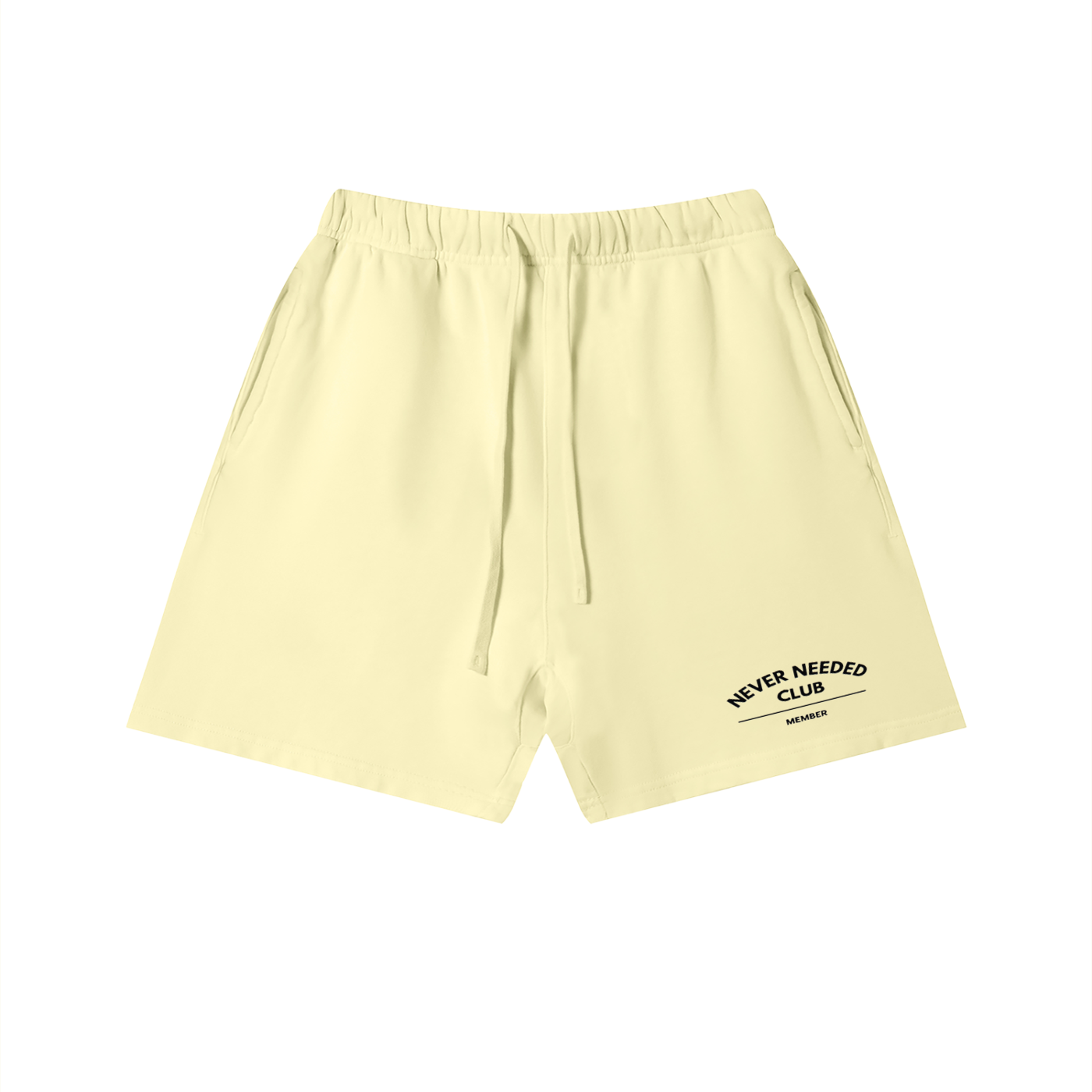 Never Needed Club Vintage Wash Shorts