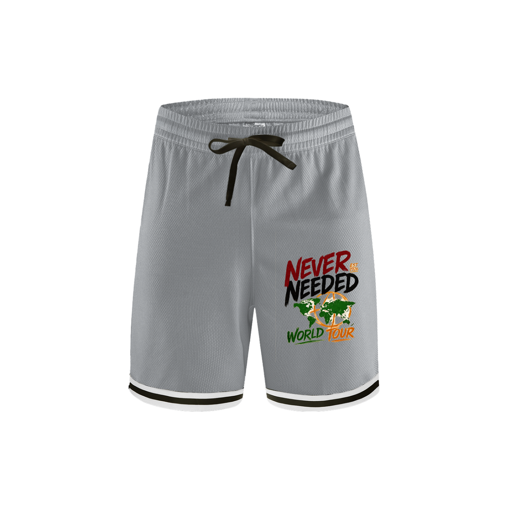 Never Needed World Tour Basketball Shorts