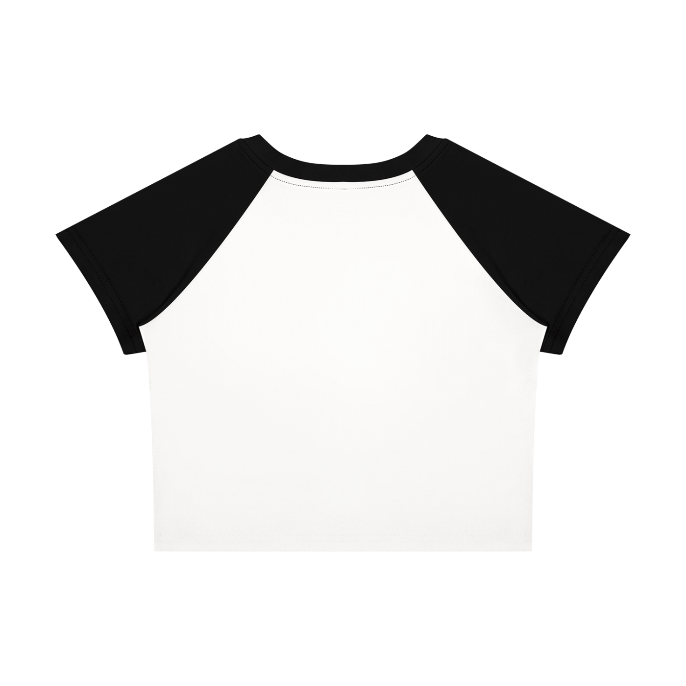 No Co. Minimal Camel Line Art Raglan Crop Tee | Colorful Abstract Streetwear