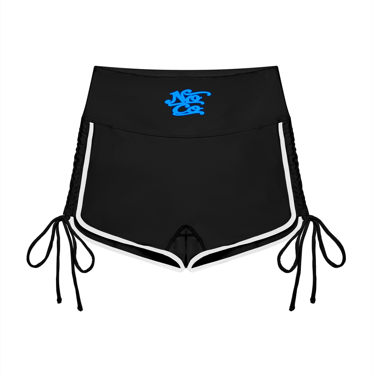 No Co. Blue Script Runner Shorts