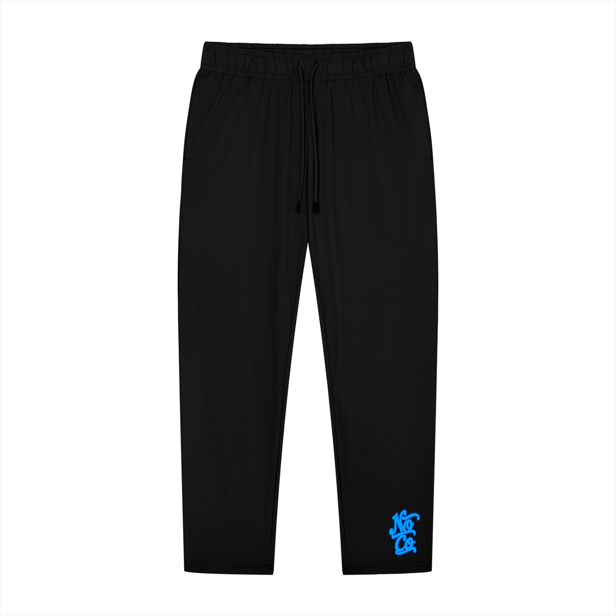 No Co. Blue Script Track Pants