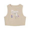 No Co. Dancing on the Edge Women's Crop Tank | Graphic Streetwear Crop Top