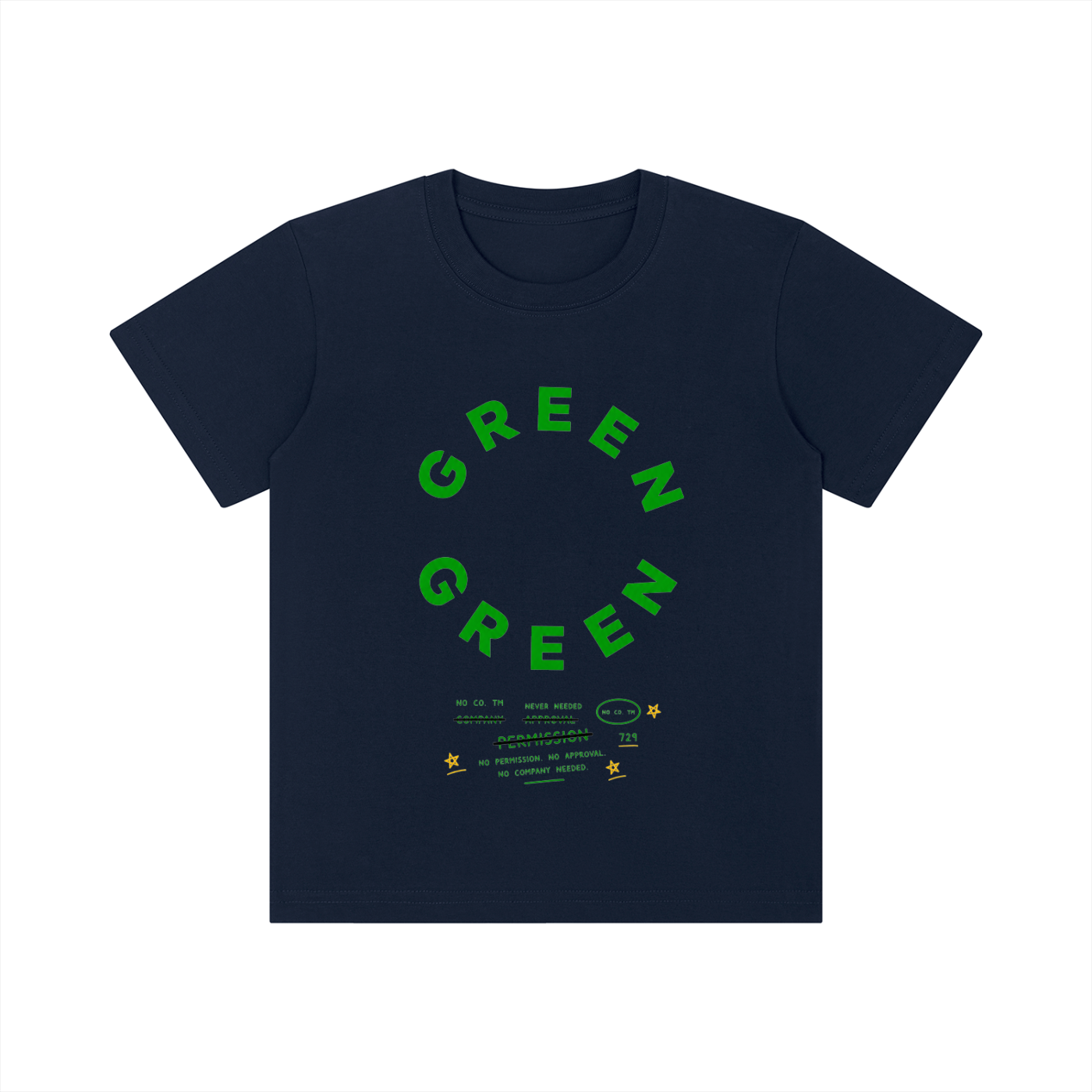 Green Youth Tee | Never Needed Company Kids