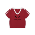 Never Needed V-Neck Crop Tee | No Co.