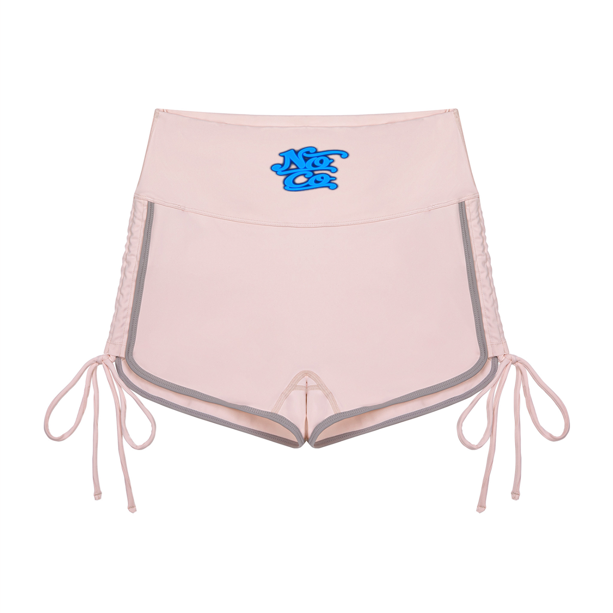No Co. Blue Script Runner Shorts