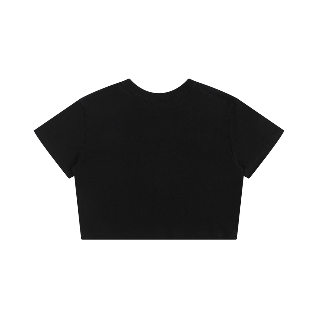 No Co. Dancing on the Edge Crop Tee | Streetwear Graphic | Women's Cropped T-Shirt