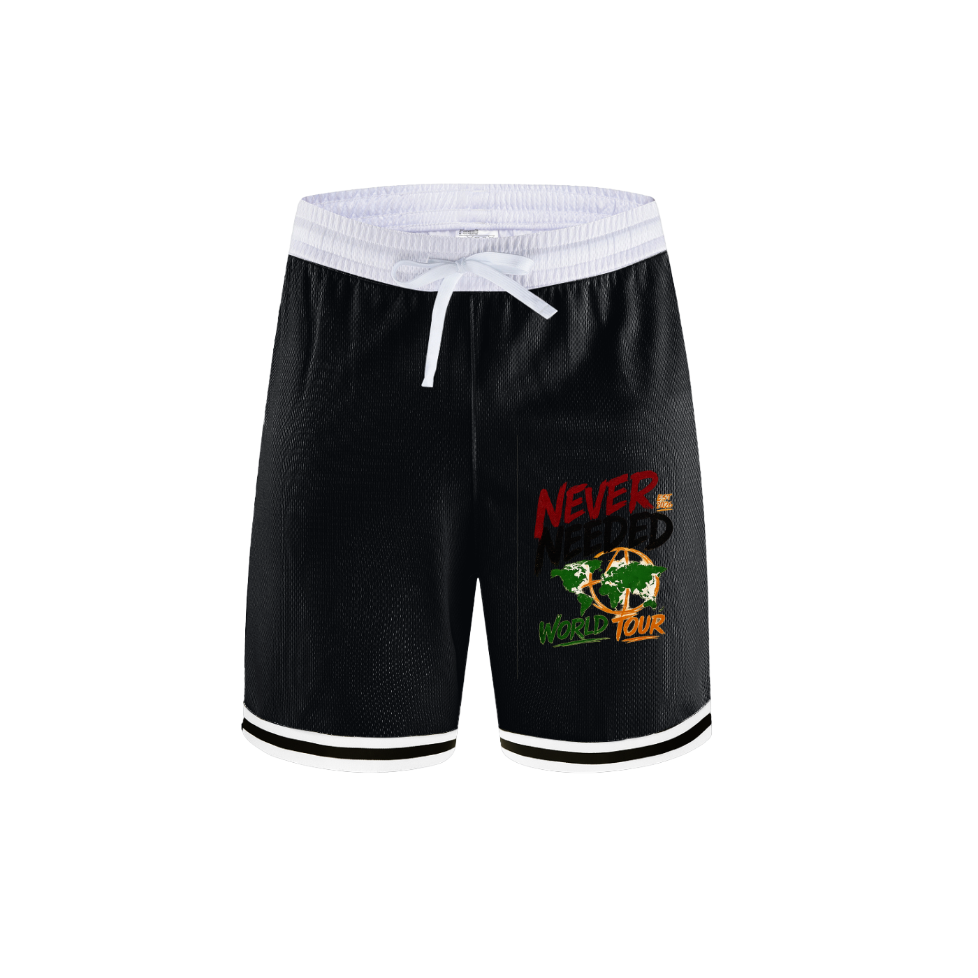 Never Needed World Tour Basketball Shorts