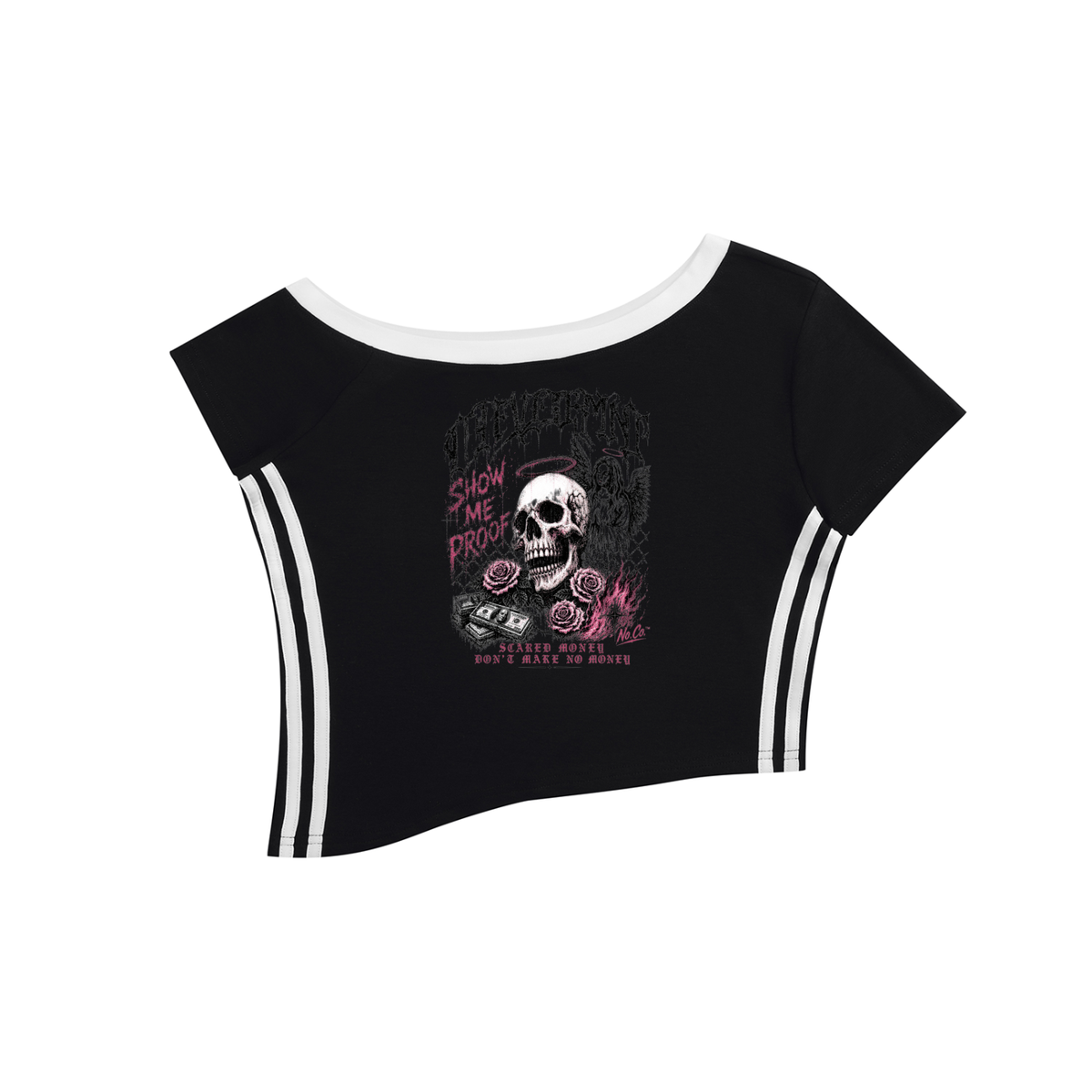 No Co. Scared Money Crop Tee
