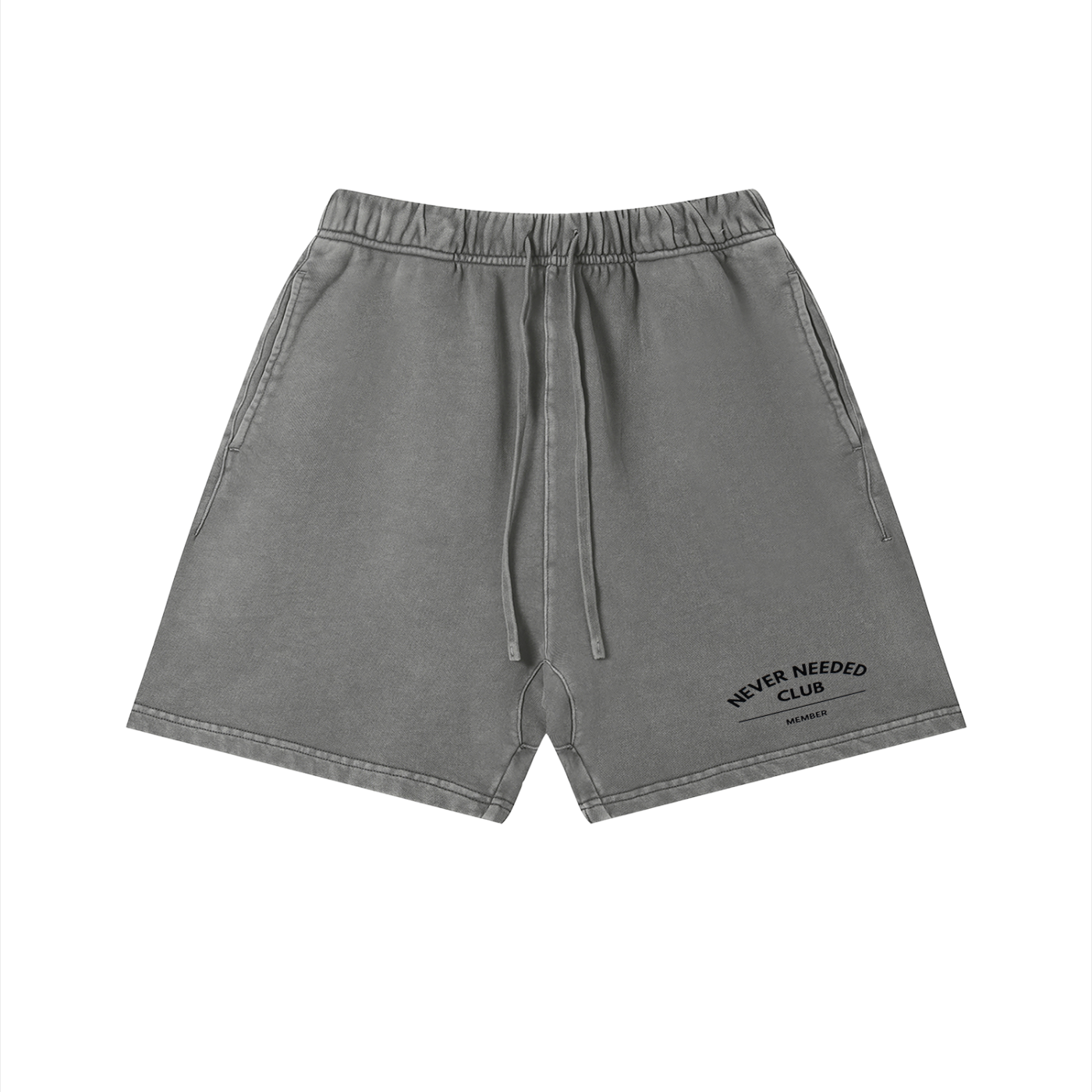 Never Needed Club Vintage Wash Shorts