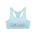 No Co. Dancing on the Edge Sports Bra | Graphic Racerback Activewear Bra