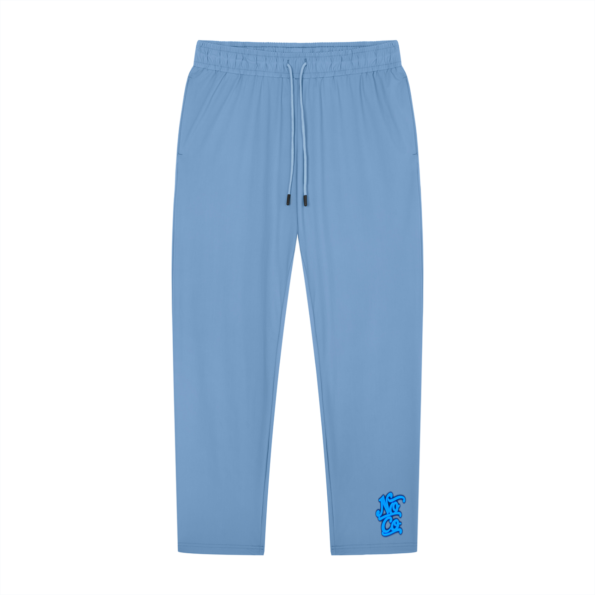 No Co. Blue Script Track Pants