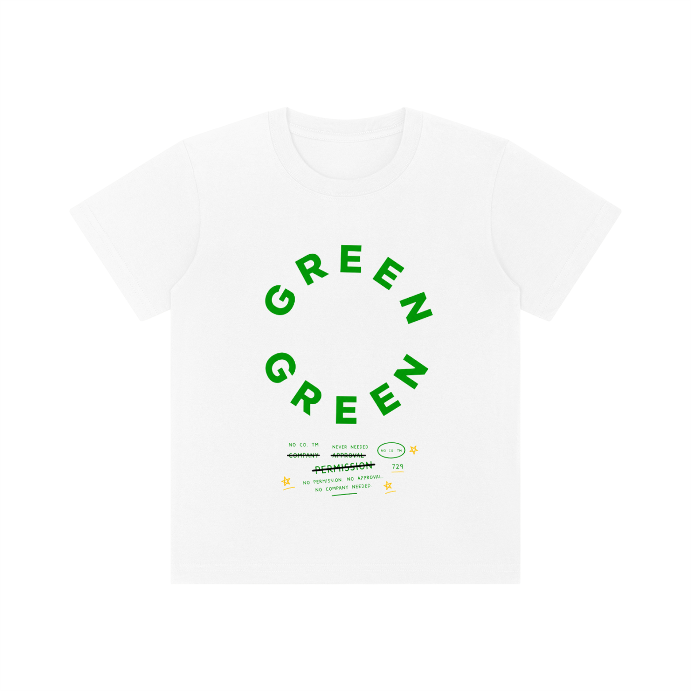 Green Youth Tee | Never Needed Company Kids